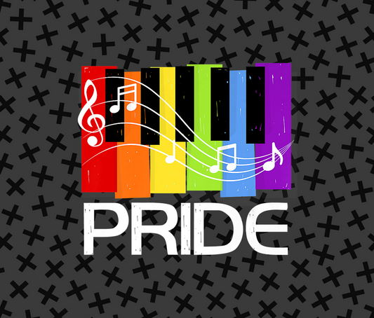 Rainbow Pride Musical Notes Piano Keys product