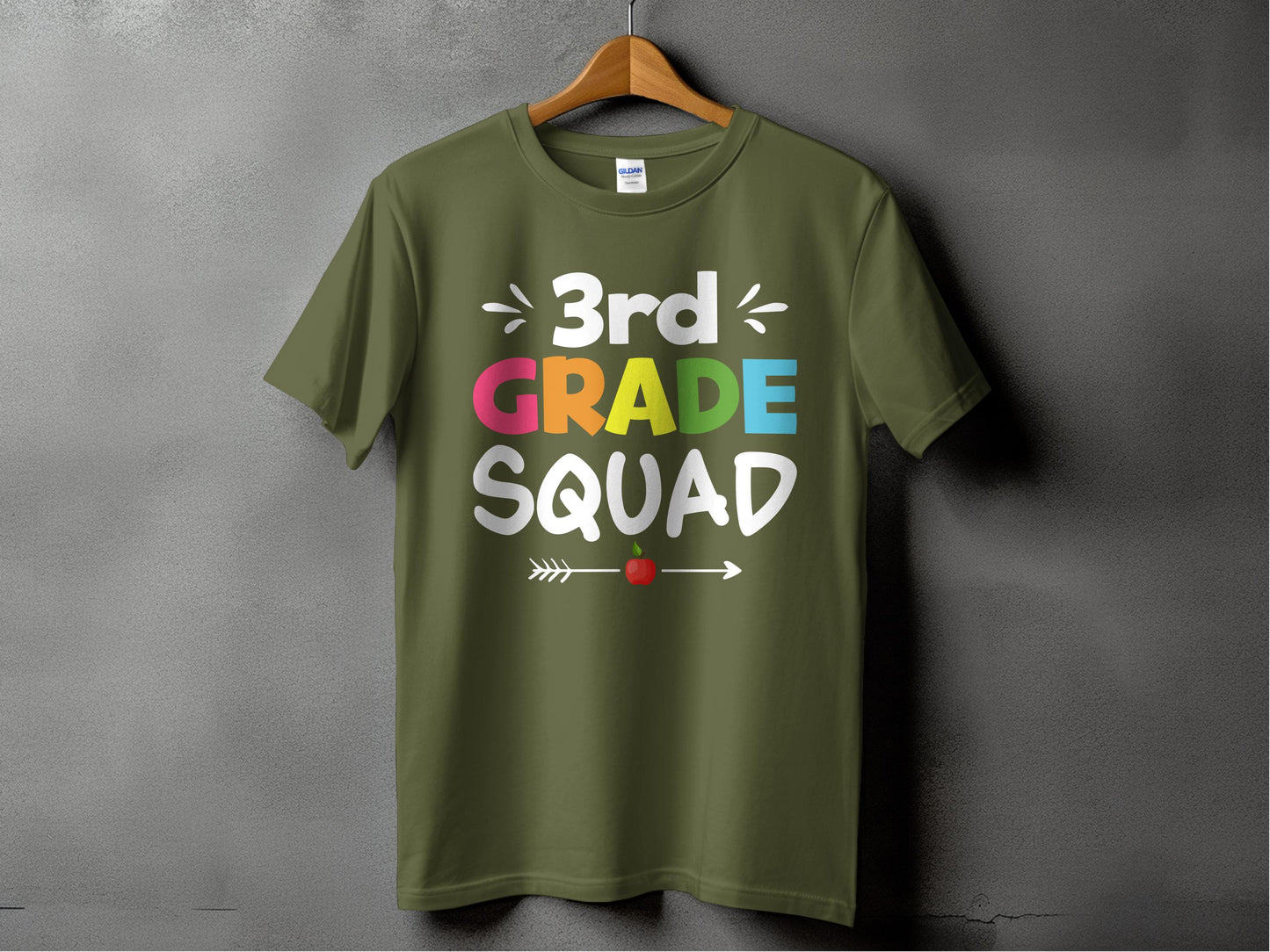 3rd Grade Squad Multicolor Fun Design Shirt product