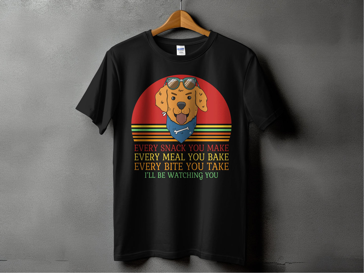 Funny Dog Watching You Cooking Quote T-shirt product type