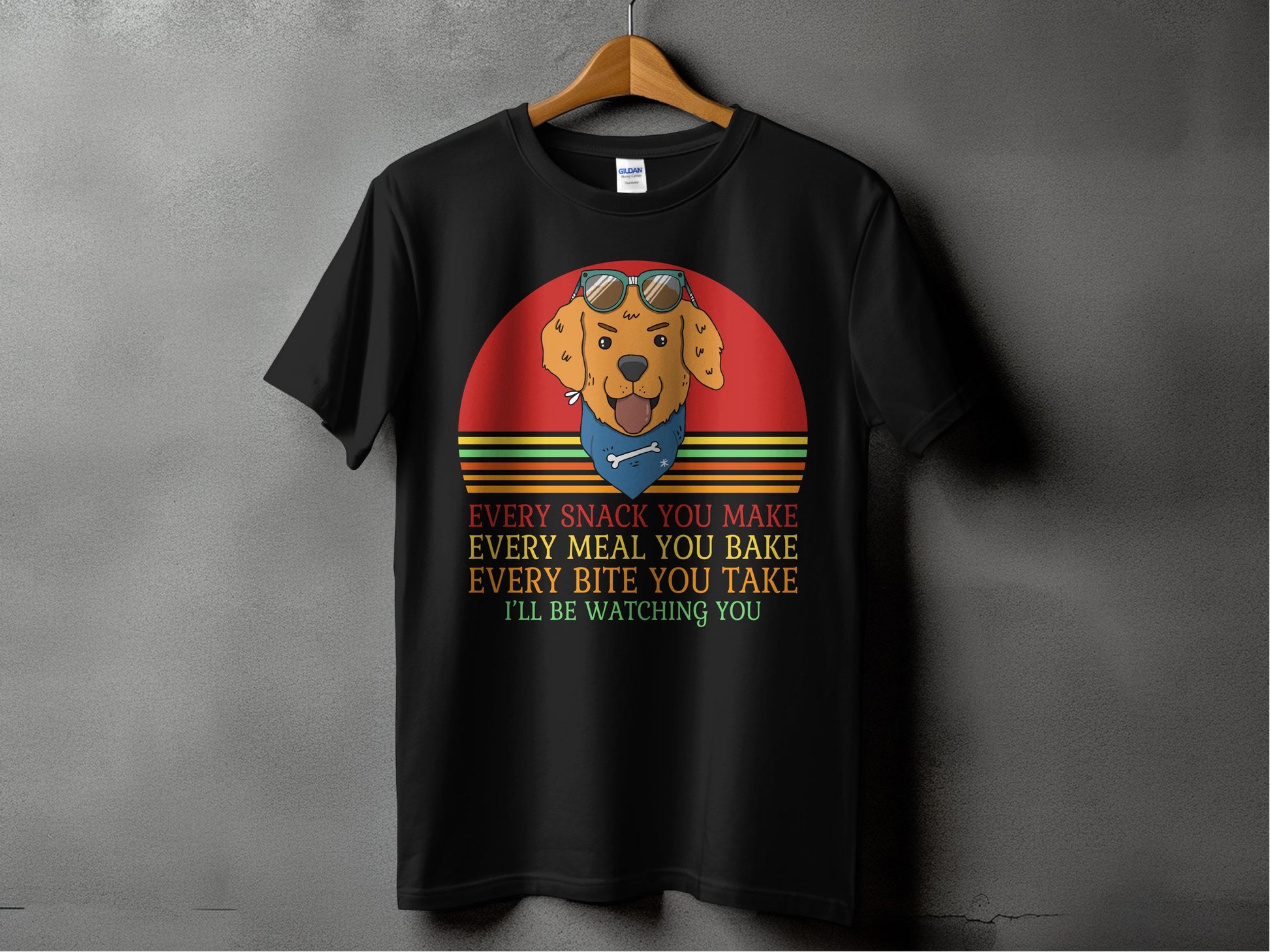 Funny Dog Watching You Cooking Quote T-shirt product type
