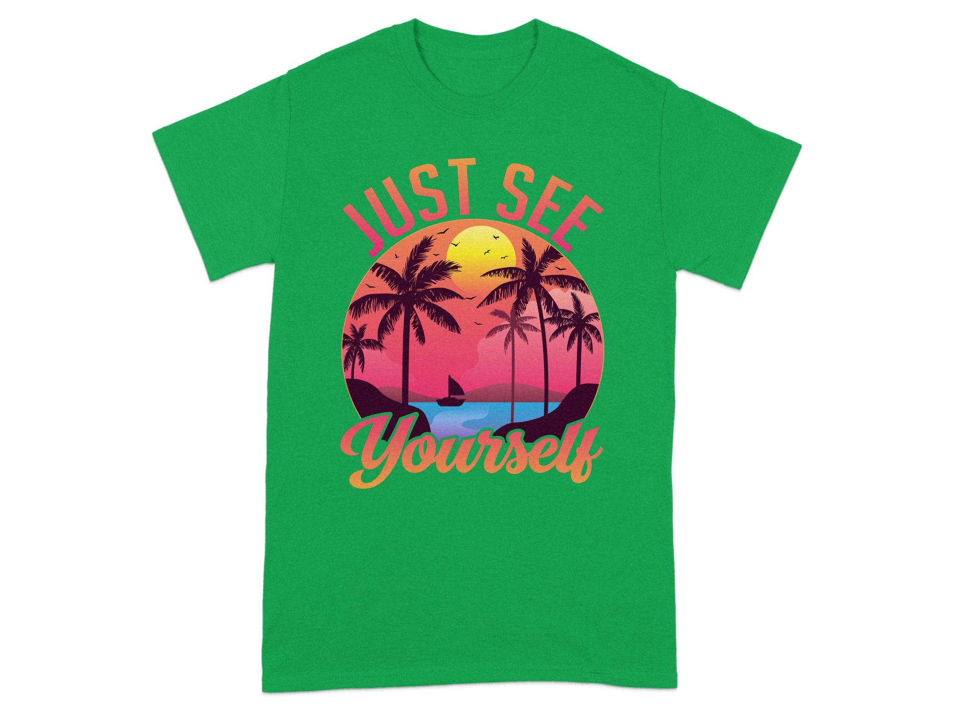 Just See Yourself Sunset Design T-shirt product