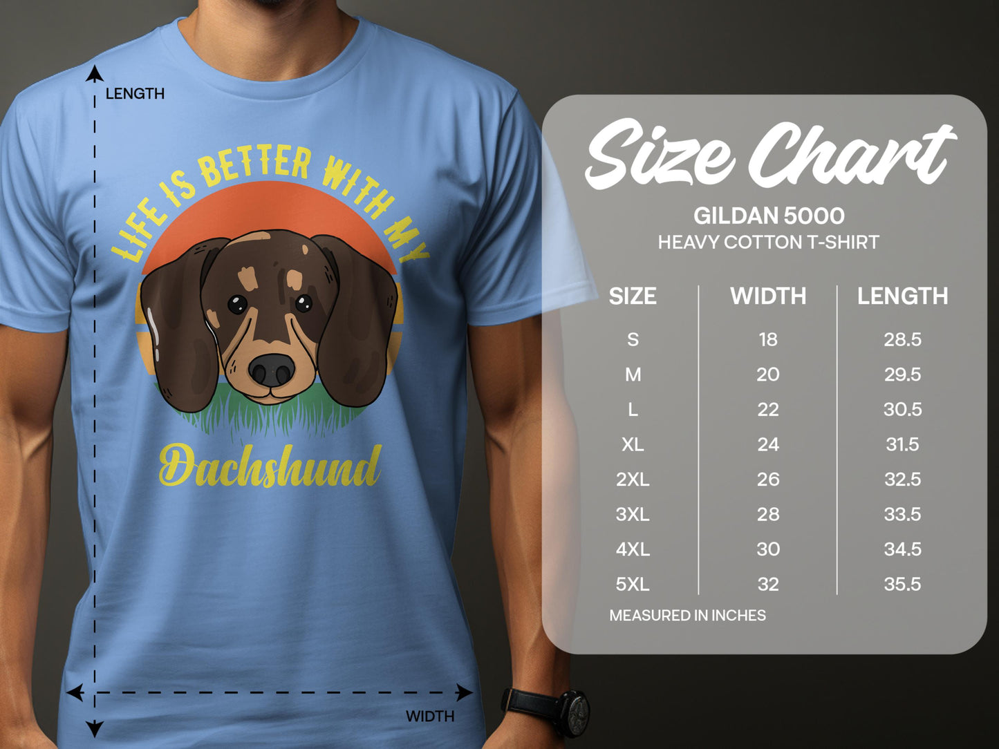 Life is Better with My Dachshund T-Shirt product type