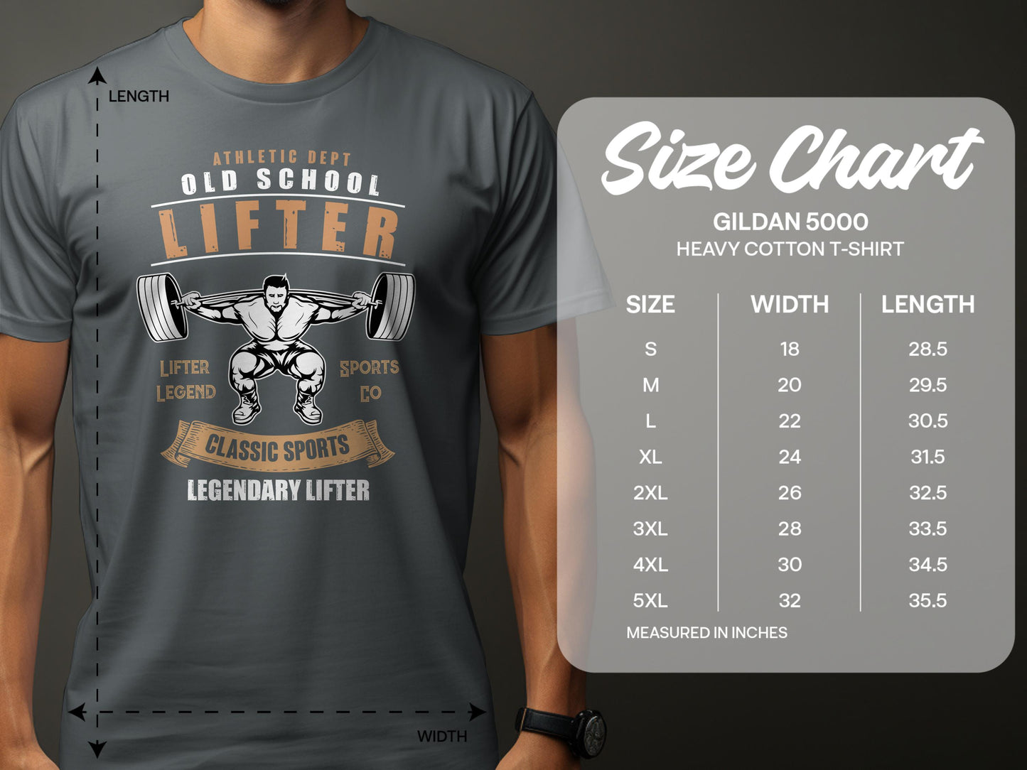 Old School Legendary Lifter Classic Sports T-Shirt product type