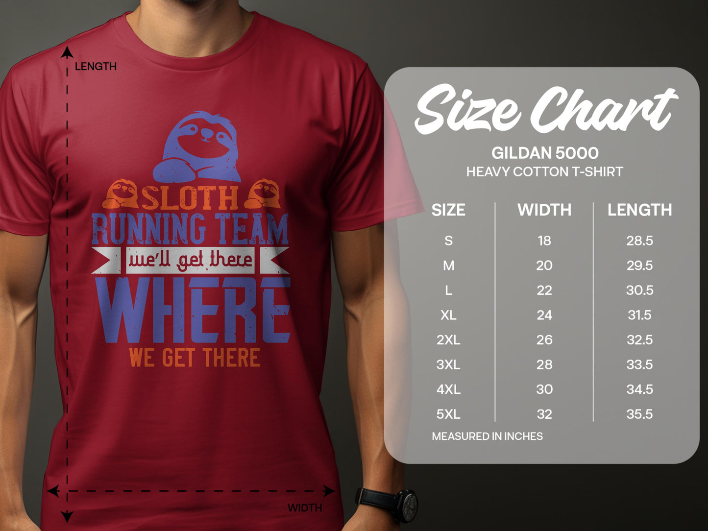 Sloth Running Team Funny Graphic T-Shirt product