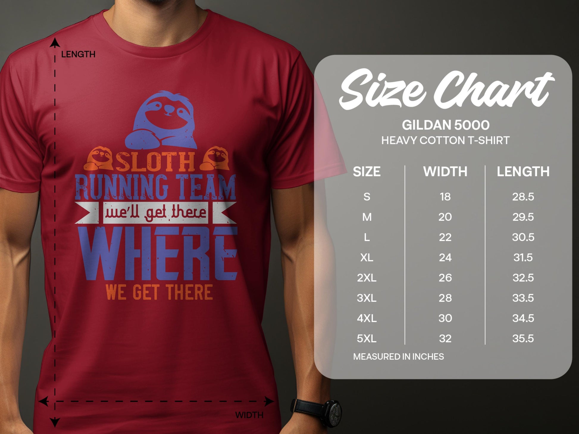 Sloth Running Team Funny Graphic T-Shirt product