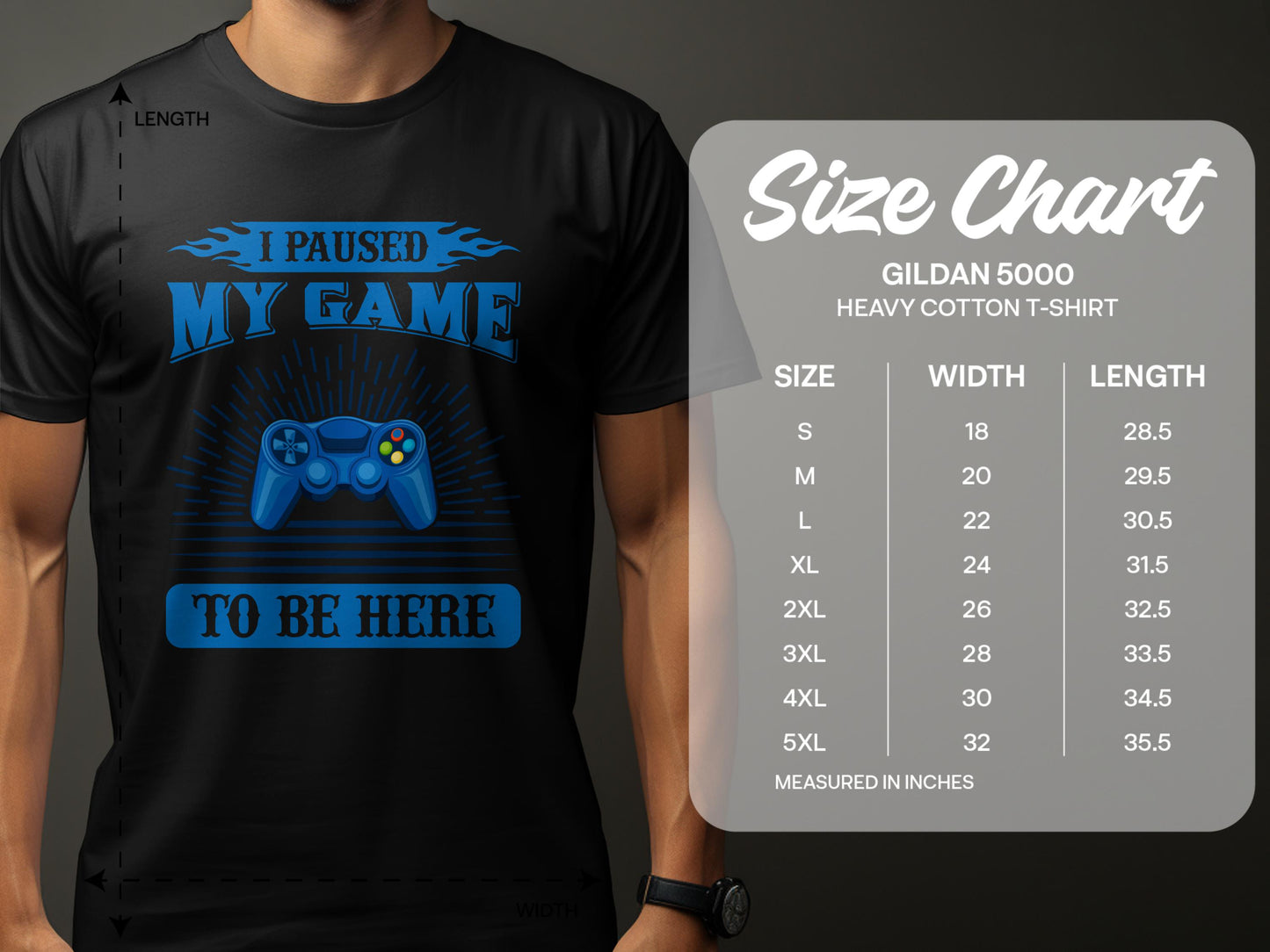 I Paused My Game To Be Here Graphic T-Shirt product