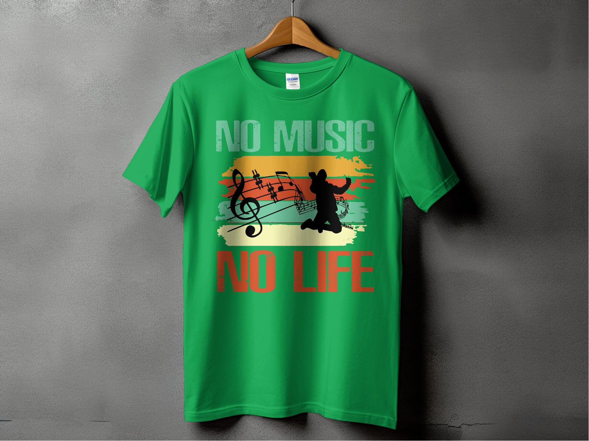 No Music No Life Colorful Design T-shirt product type