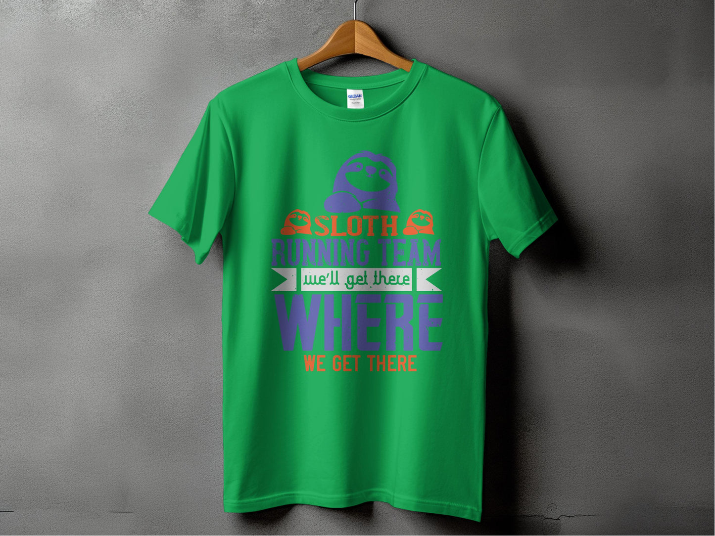 Sloth Running Team Motivational Quote T-shirt product