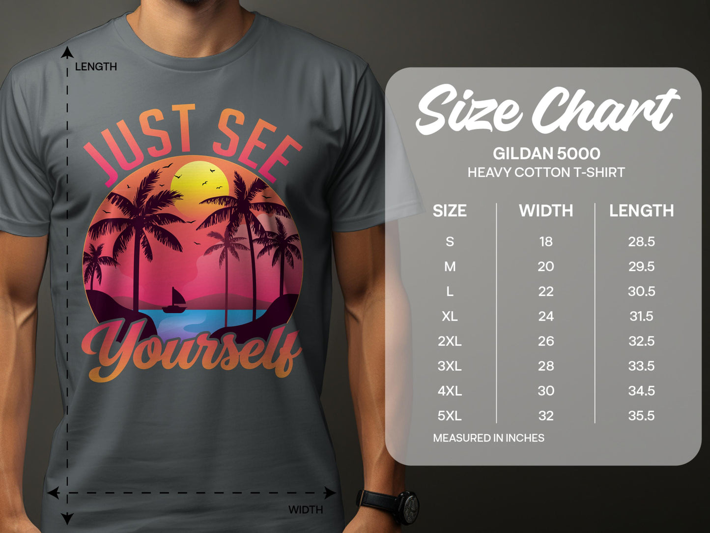 Just See Yourself Sunset Beach T-shirt product
