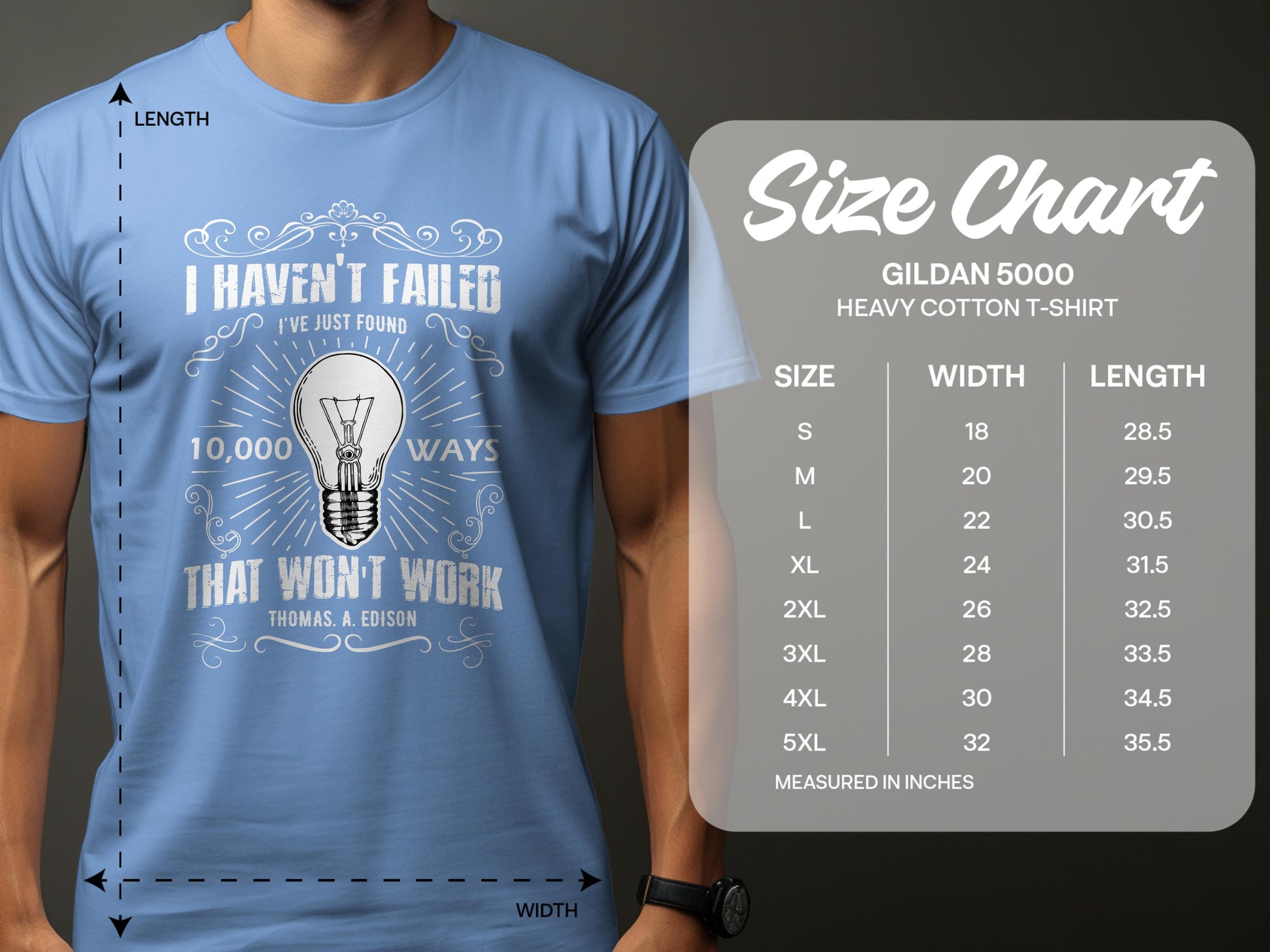 I Haven't Failed 10000 Ways That Won't Work T-shirt product