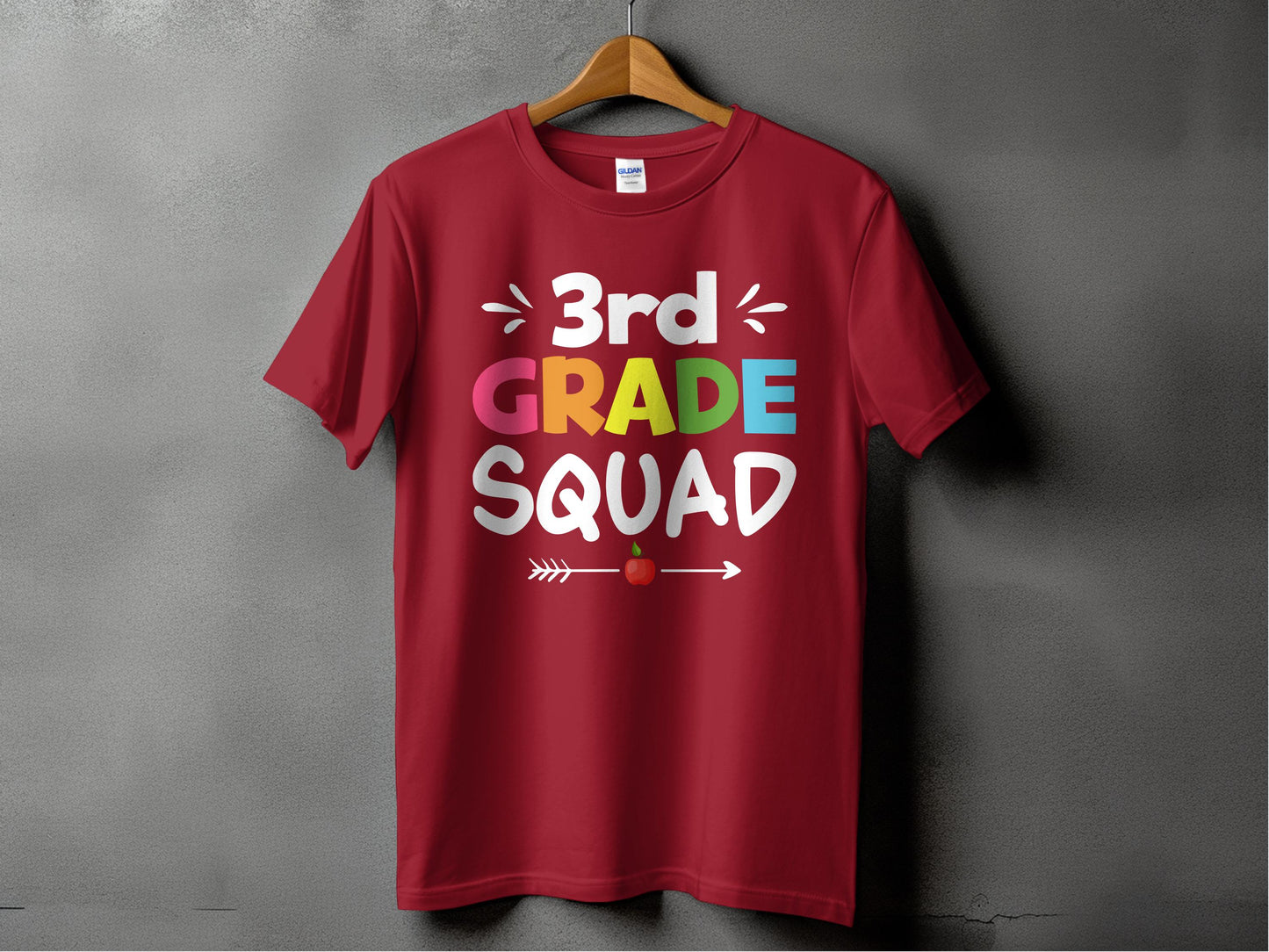 3rd Grade Squad Colorful Print Kids' T-shirt product