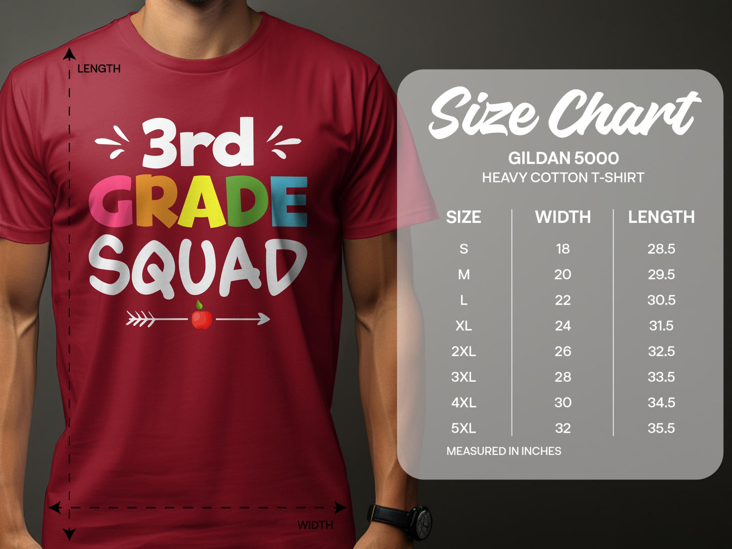 3rd Grade Squad Colorful Design T-Shirt product