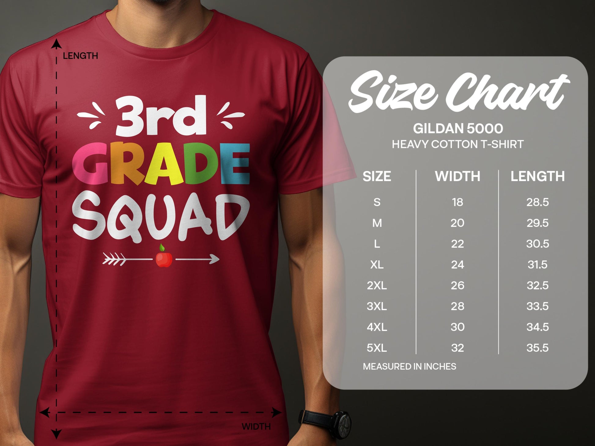 3rd Grade Squad Colorful Design T-Shirt product
