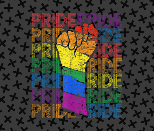Empowering Pride Rainbow Fist Graphic Display product