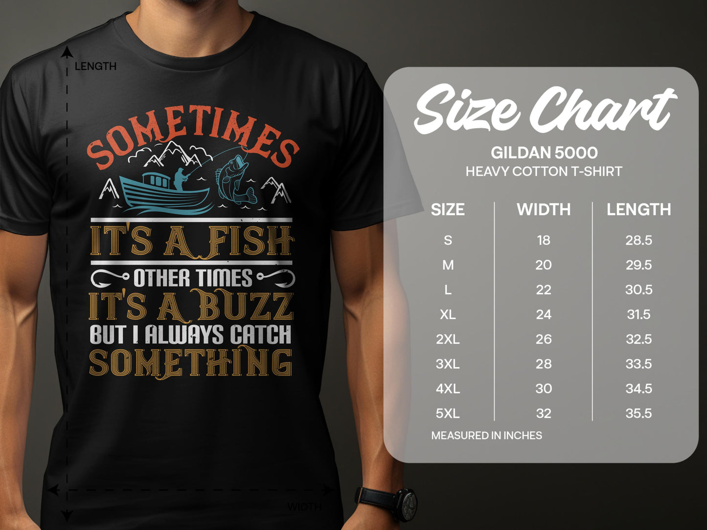 Sometimes It's a Fish Other Times It's a Buzz T-Shirt Product