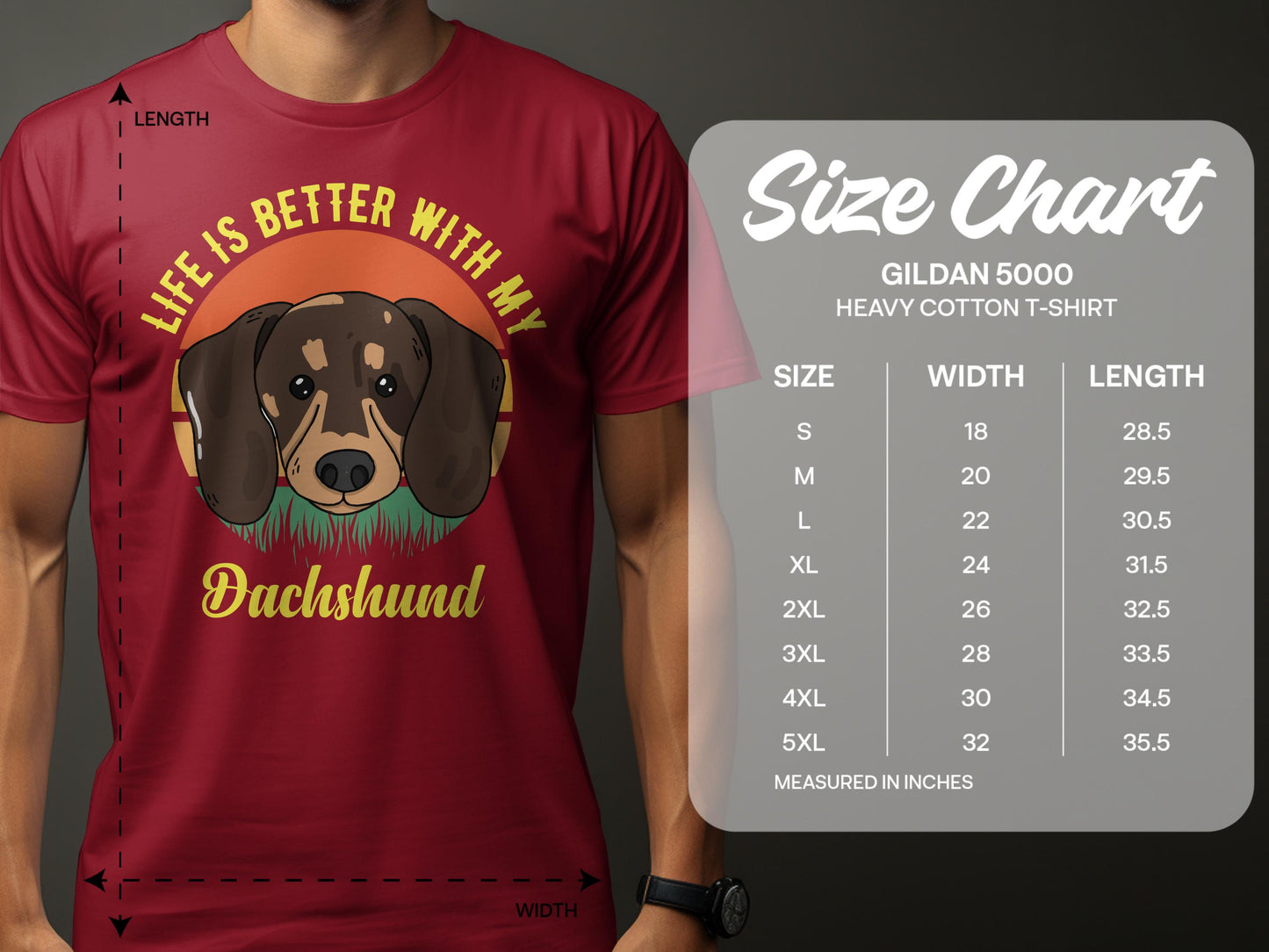 Life is Better with My Dachshund T-shirt product