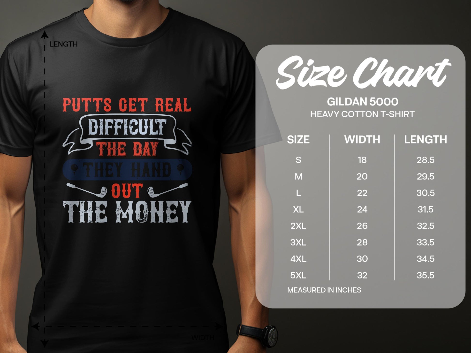 Putts Get Real Difficult Out the Money T-Shirt product