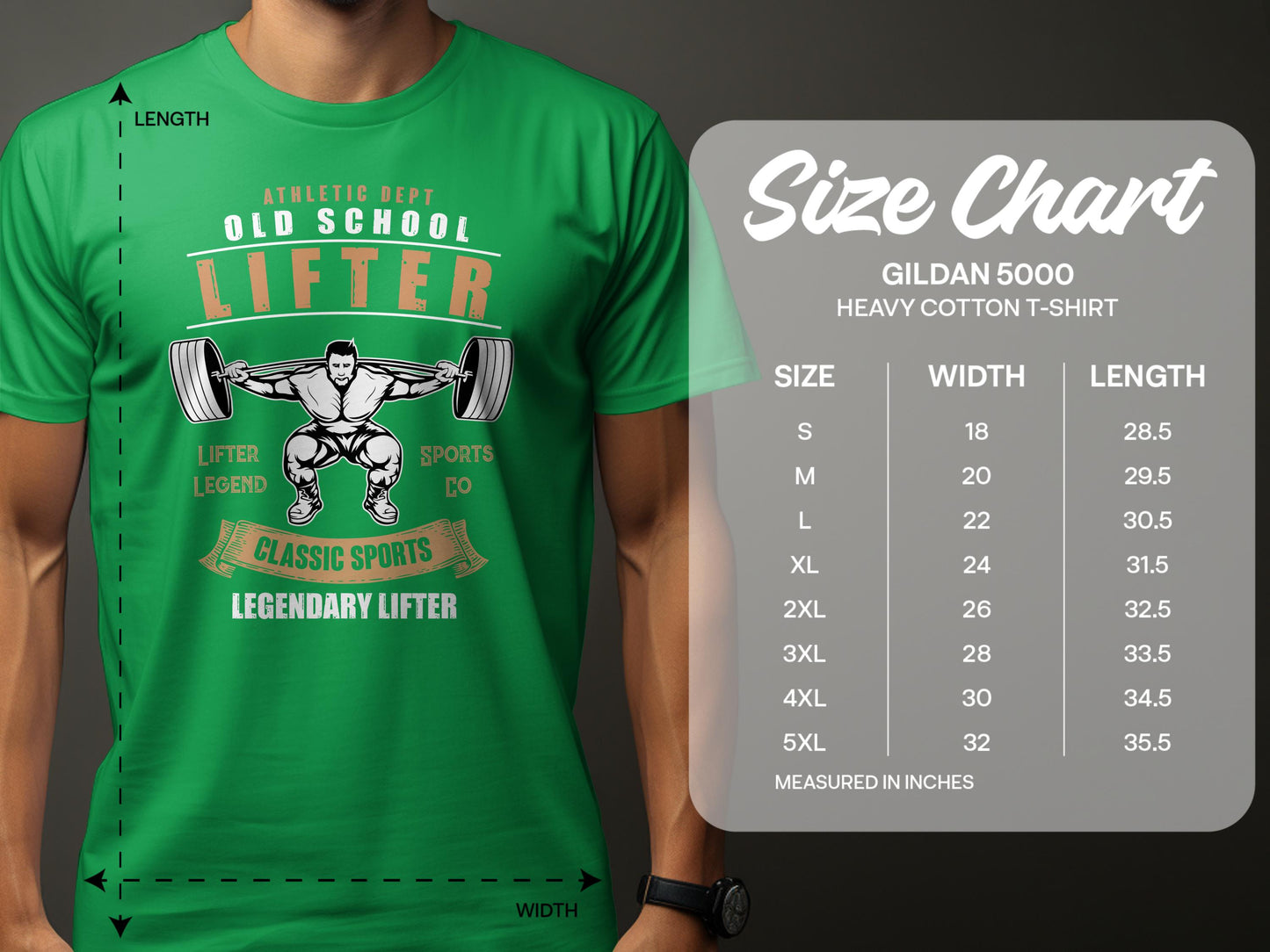Old School Lifter Classic Sports Heavy T-Shirt product