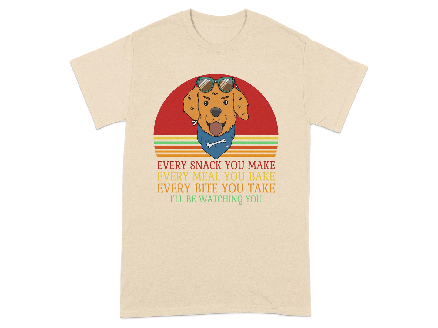 Funny Dog Watching You Cooking T-Shirt product