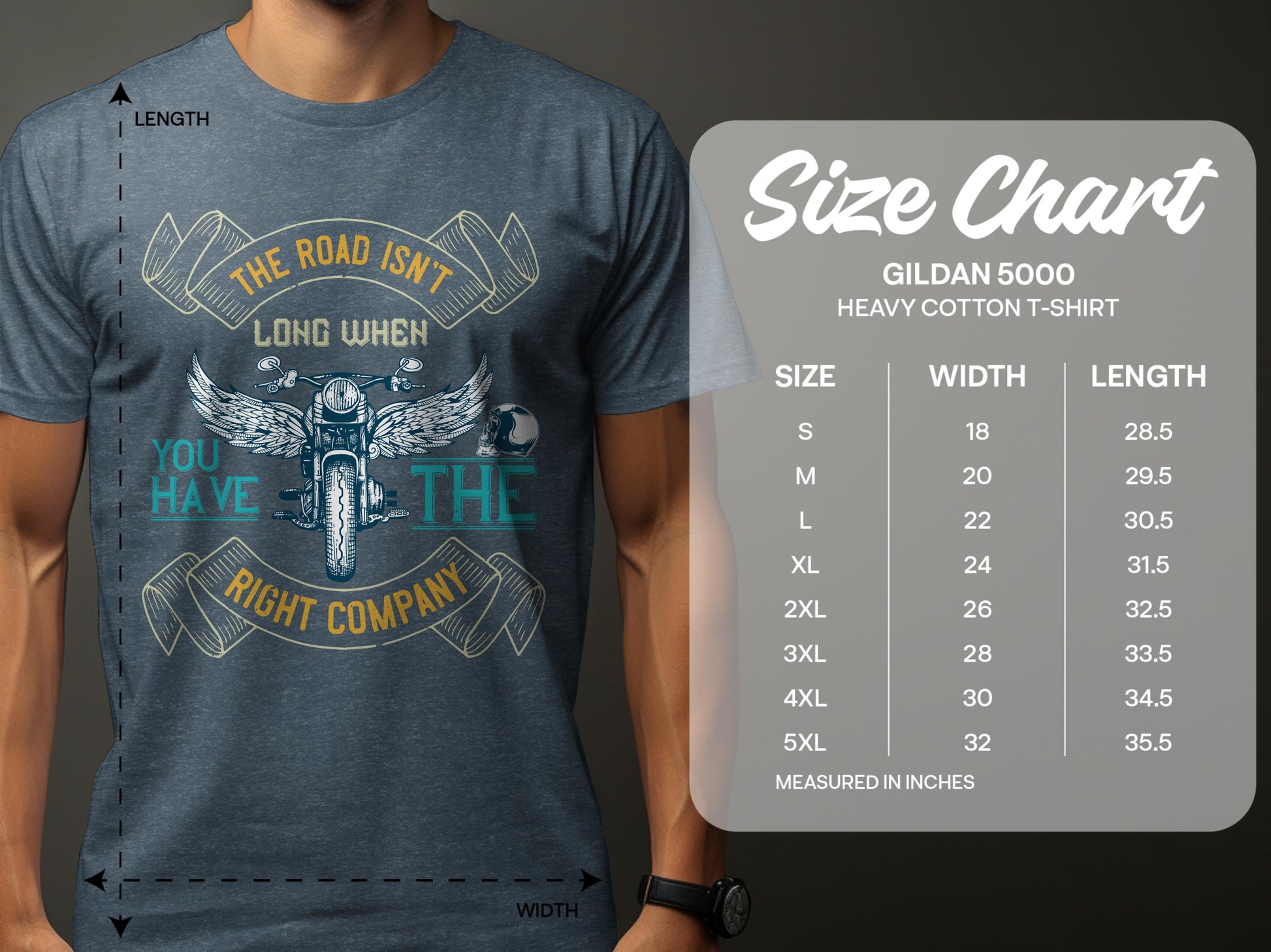 The Road Isn't Long When You Have The Right Company T-shirt