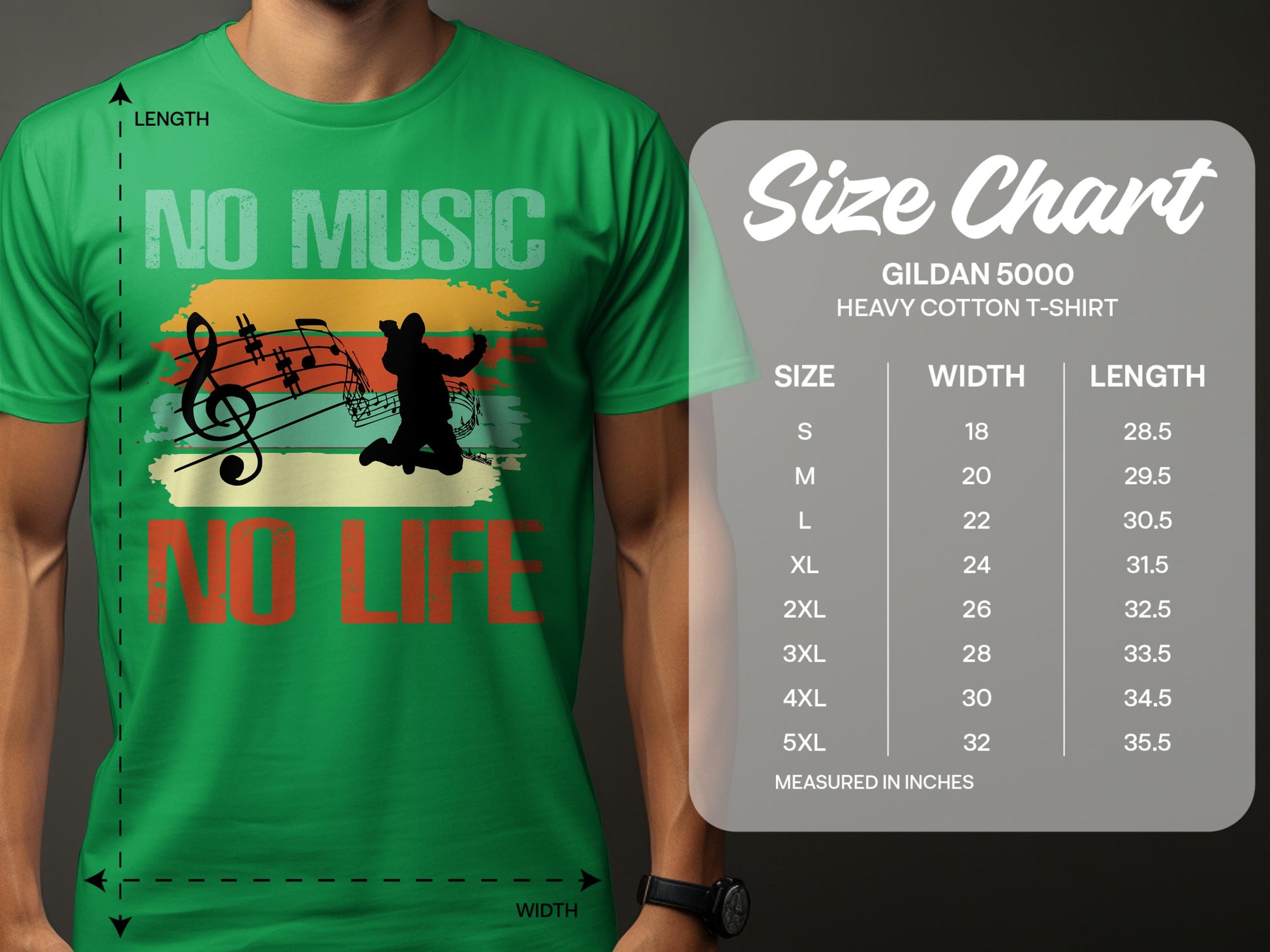 No Music No Life Graphic Unisex T-Shirt product type
