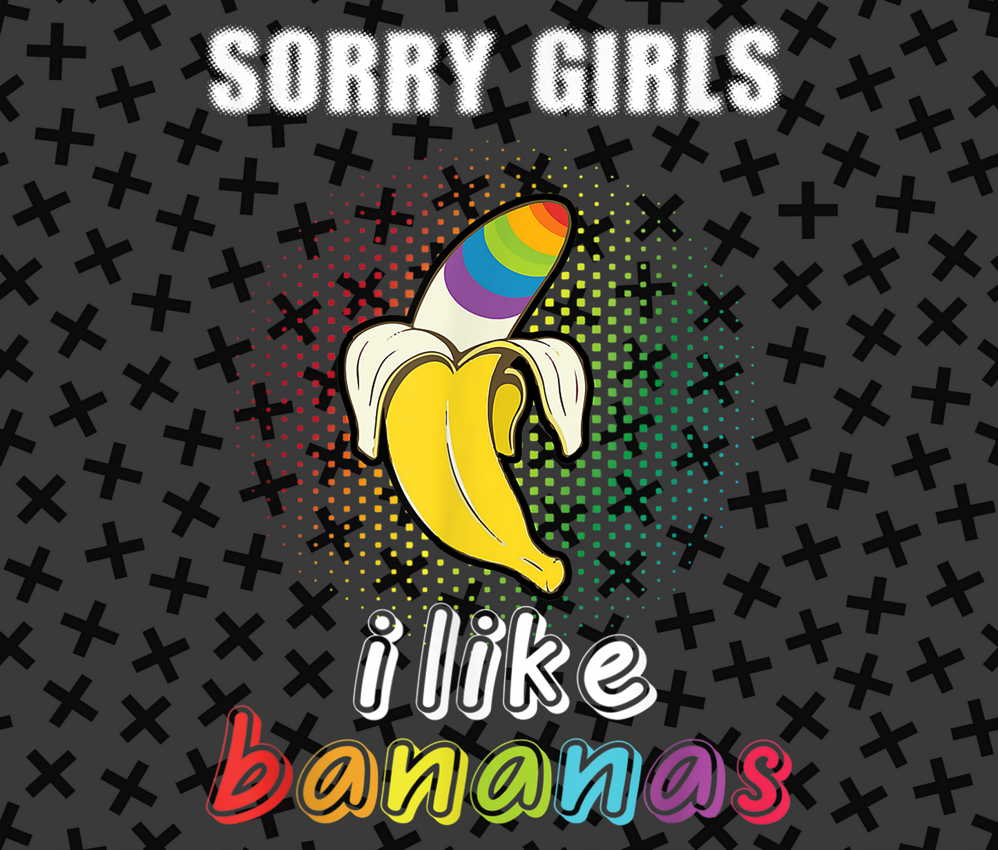 Sorry Girls I Like Bananas Print Pattern product