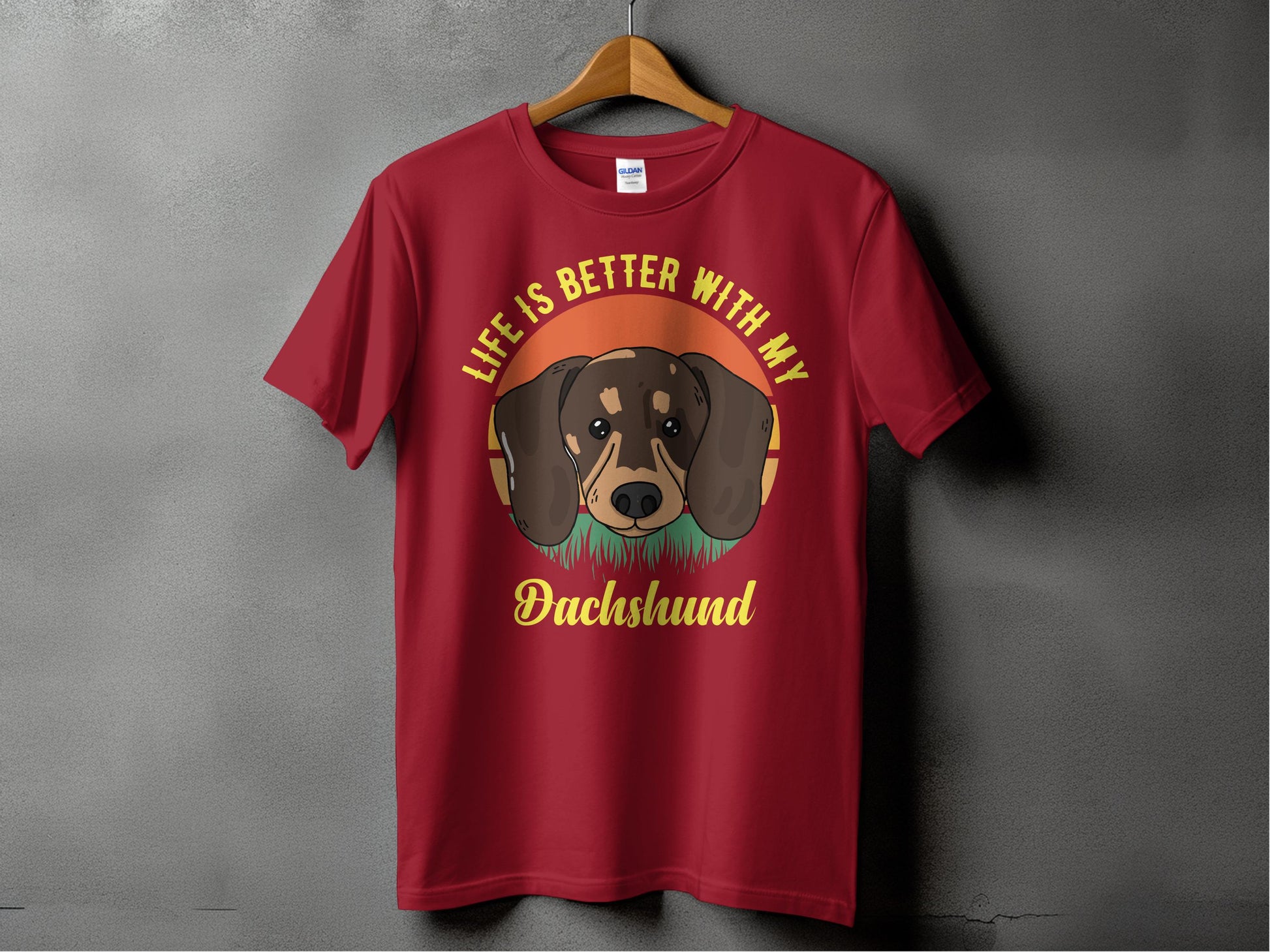 Life Is Better with My Dachshund Graphic T-Shirt product type