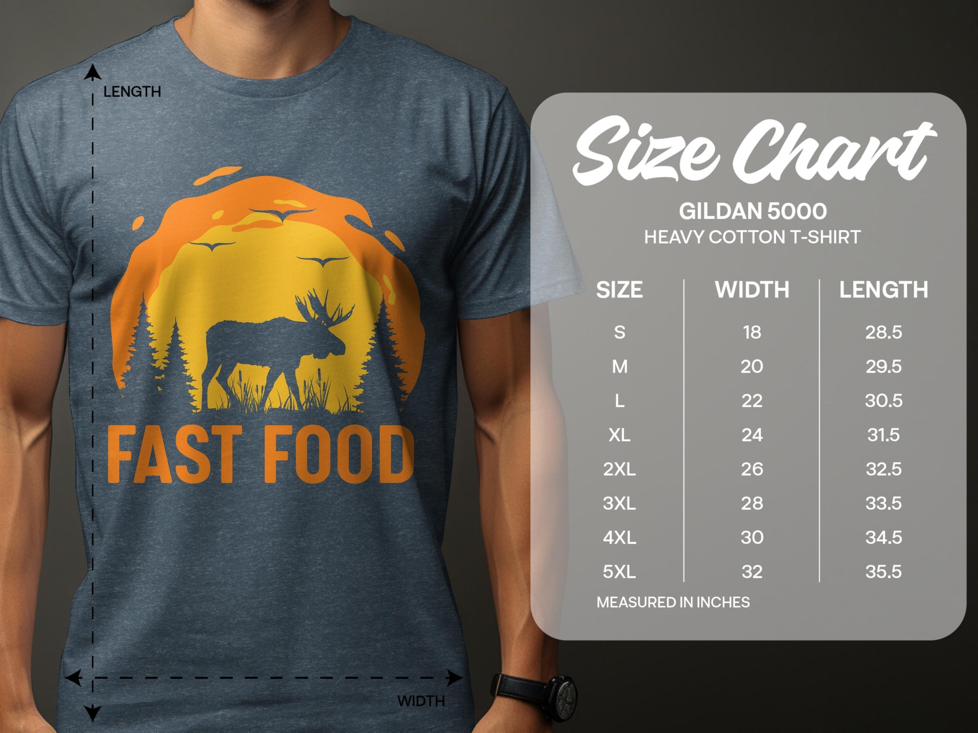 Fast Food Moose Graphic T-Shirt product