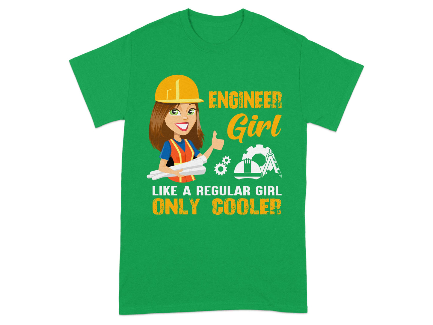 Engineer Girl Cooler Graphic T-shirt novelty product