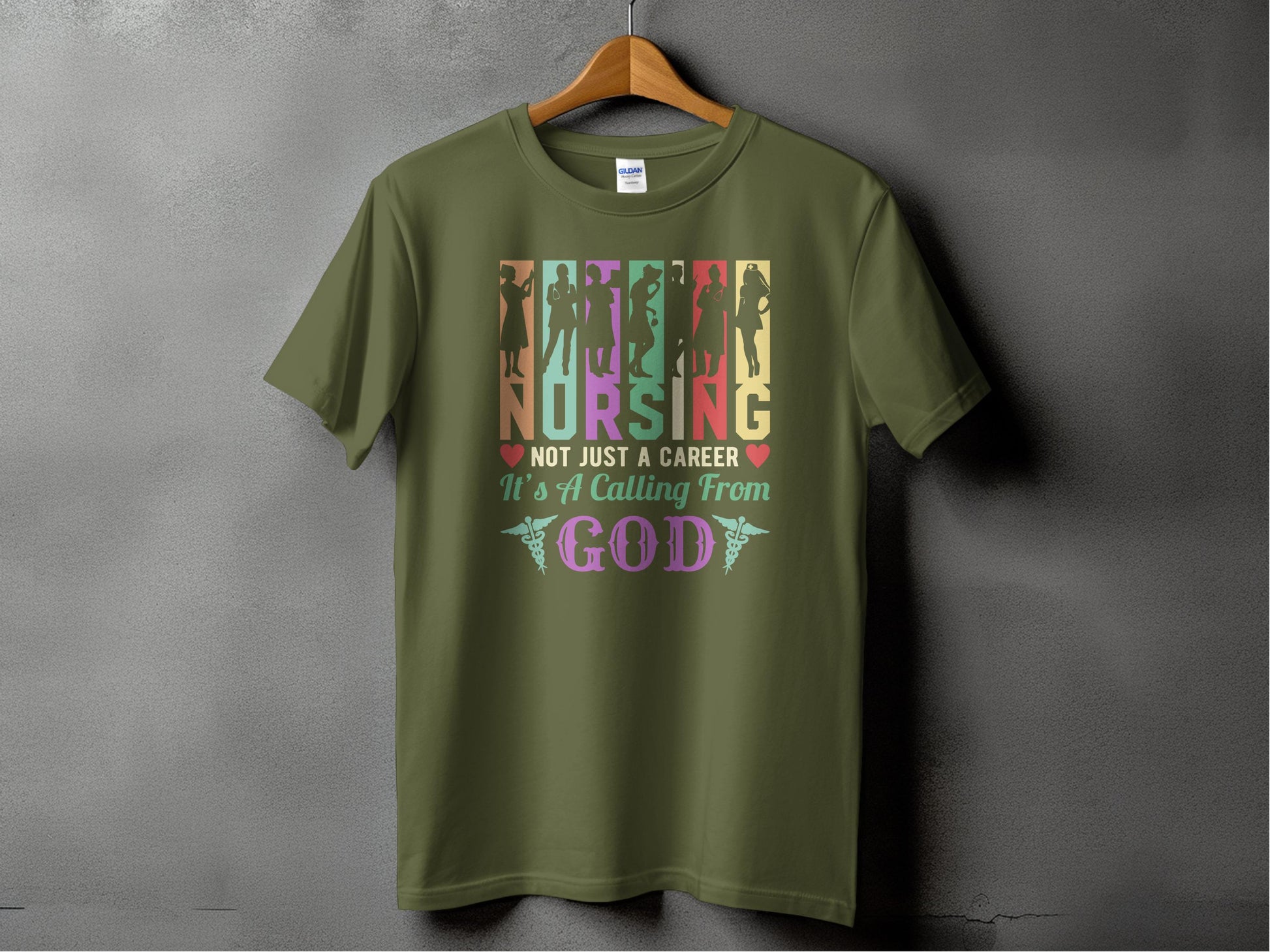 Faith Nursing It's A Calling From God T-Shirt product
