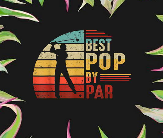 Best Pop By Par Golf Dad Retro Sunset product