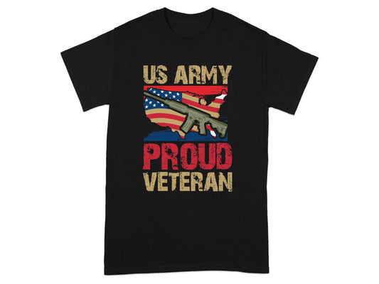 US Army Proud Veteran Graphic T-Shirt product