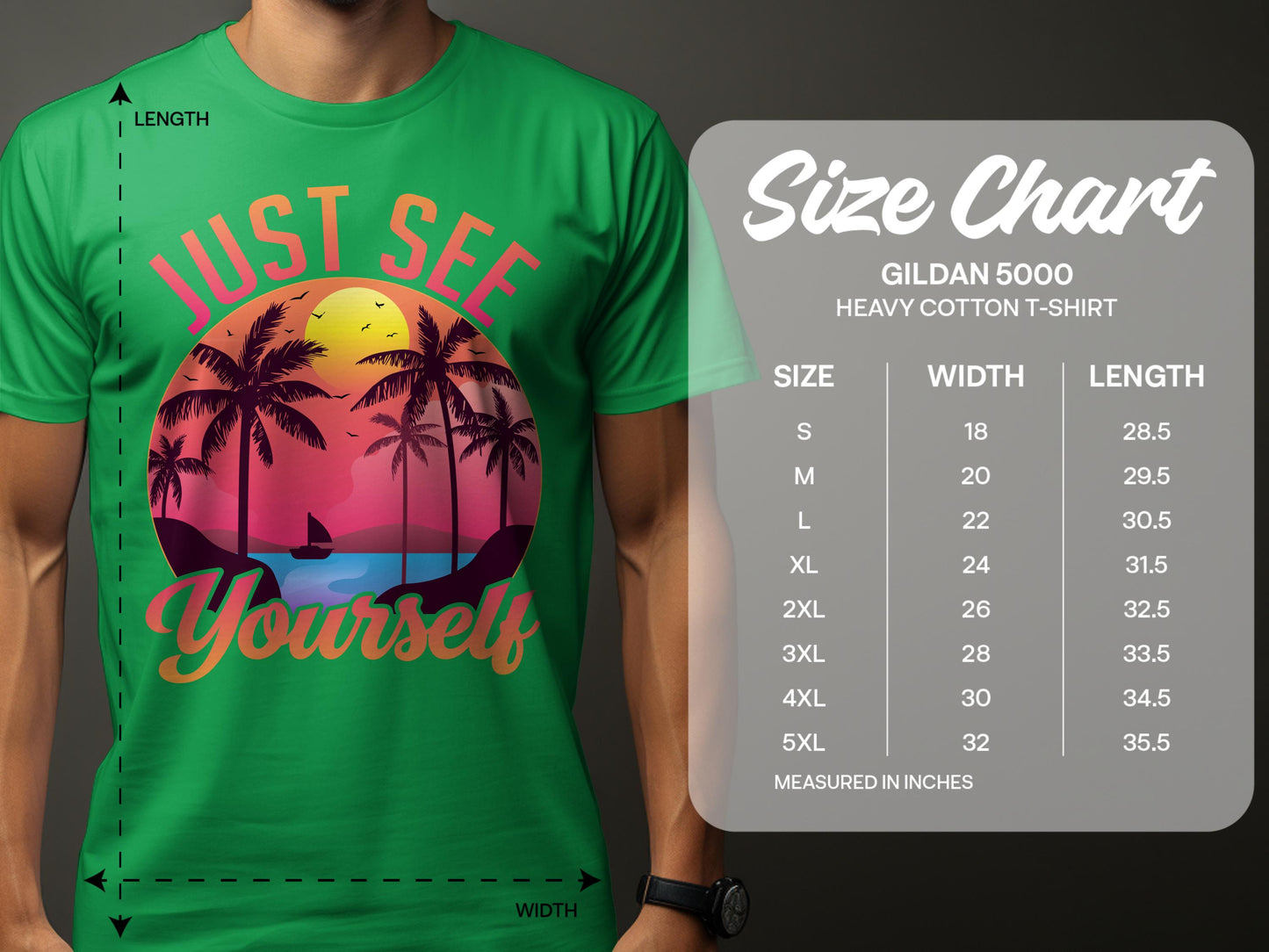 Just See Yourself Sunset Beach Graphic T-shirt product