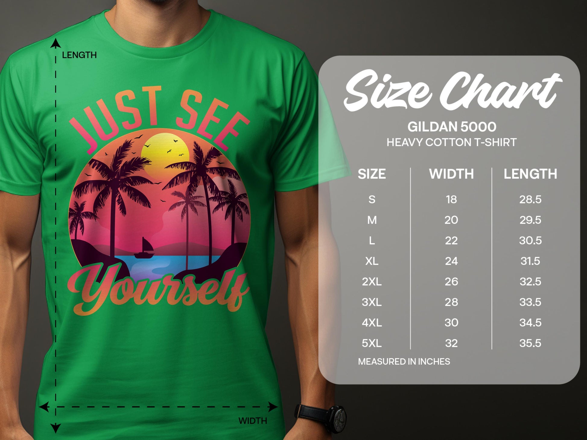 Just See Yourself Sunset Beach Graphic T-shirt product