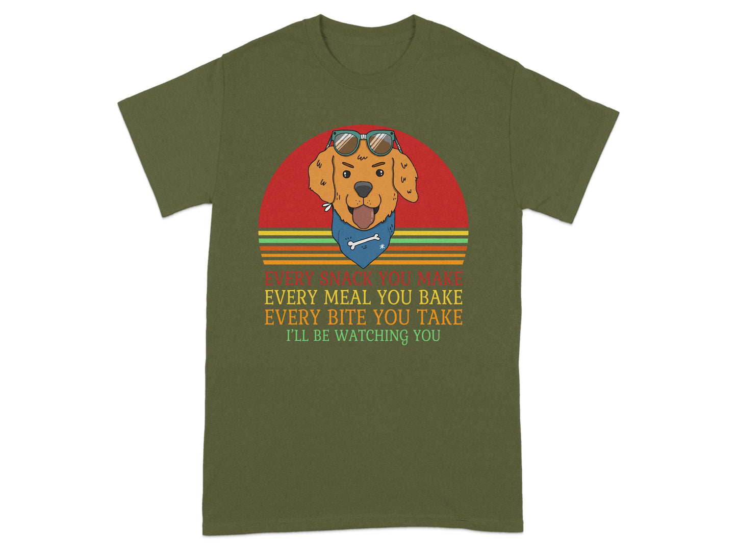 Funny Dog Watching Every Snack T-shirt product type